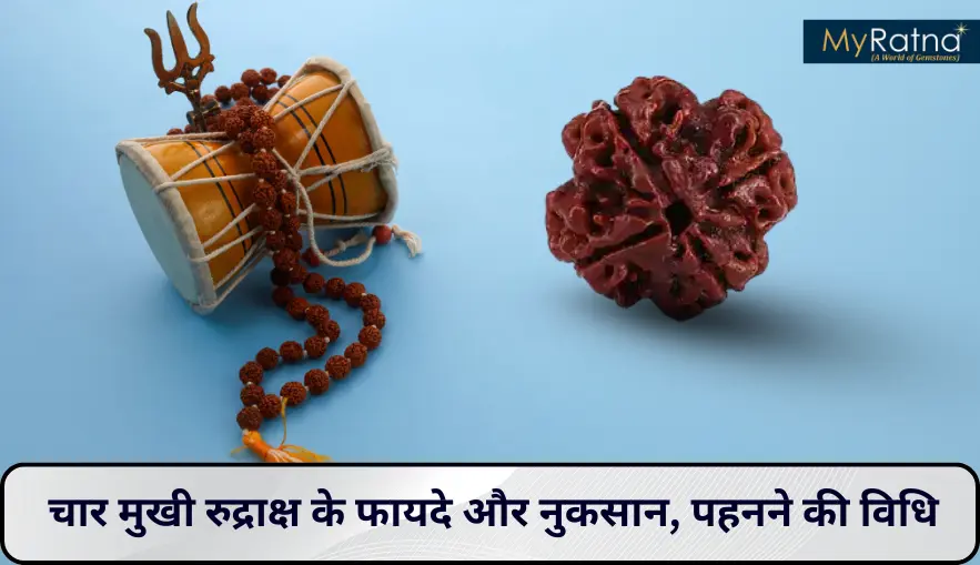 चार मुखी रुद्राक्ष के फायदे और नुकसान | 4 Mukhi Rudraksha Benefits