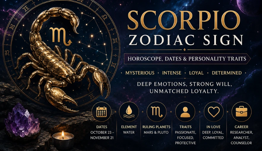 Scorpio Zodiac Sign: Dates, Personality Traits, and Characteristics