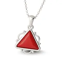  Red Coral Pendant