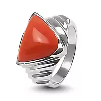 Red Coral Ring for Men