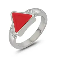 Red Coral Ring for Women