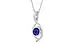 Sterling Silver Thailand Blue Sapphire Pendant Prime Quality (P1)