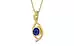 Ashtadhatu Thailand Blue Sapphire Pendant Prime Quality (P1)