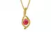 Gold Ruby Pendant Fine Quality (P1)