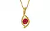 Gold Ruby Pendant Limited Quality (P1)