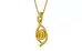Gold Thailand Yellow Sapphire Pendant Fine Quality (P1)