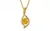 Gold Thailand Yellow Sapphire Pendant Fine Quality (P1)