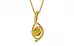 Gold Thailand Yellow Sapphire Pendant Rare Quality (P1)