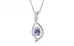 Sterling Silver Ceylon Blue Sapphire Pendant Fine Quality (P1)