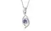 Sterling Silver Ceylon Blue Sapphire Pendant Fine Quality (P1)