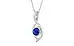 Sterling Silver Ceylon Blue Sapphire Pendant Rare Quality (P1)