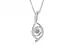 Sterling Silver Ceylon White Sapphire Pendant Limited Quality (P1)