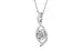 Sterling Silver Ceylon White Sapphire Pendant Prime Quality (P1)
