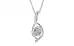 Sterling Silver Ceylon White Sapphire Pendant Prime Quality (P1)