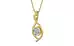 Ashtadhatu Ceylon White Sapphire Pendant Prime Quality (P1)