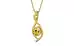 Ashtadhatu Ceylon Yellow Sapphire Pendant Rare Quality (P1)