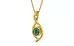 Gold Emerald Pendant Fine Quality (P1)