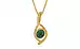 Gold Emerald Pendant Prime Quality (P1)