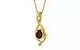 Gold Hessonite Garnet Pendant Fine Quality (P1)