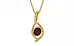 Gold Hessonite Garnet Pendant Fine Quality (P1)