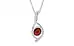 Sterling Silver Hessonite Garnet Pendant Limited Quality (P1)