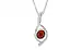 Sterling Silver Hessonite Garnet Pendant Prime Quality (P1)