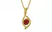 Gold Hessonite Garnet Pendant Prime Quality (P1)