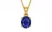 Gold Thailand Blue Sapphire Pendant Prime Quality (P10)