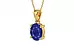 Gold Thailand Blue Sapphire Pendant Prime Quality (P10)