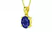 Panchdhatu Thailand Blue Sapphire Pendant Prime Quality (P10)