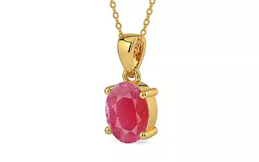 Gold Ruby Pendant Fine Quality (P10)
