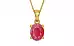 Gold Ruby Pendant Fine Quality (P10)