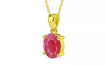 Panchdhatu Ruby Pendant Fine Quality (P10)