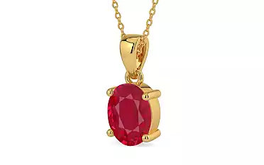 Gold Ruby Pendant Limited Quality (P10)