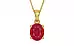 Gold Ruby Pendant Limited Quality (P10)