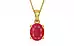 Gold Ruby Pendant Prime Quality (P10)