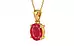 Gold Ruby Pendant Prime Quality (P10)