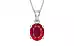 Sterling Silver Ruby Pendant Rare Quality (P10)