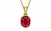 Gold Ruby Pendant Rare Quality (P10)