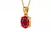 Gold Ruby Pendant Rare Quality (P10)