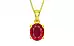 Panchdhatu Ruby Pendant Rare Quality (P10)