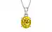 Sterling Silver Thailand Yellow Sapphire Pendant Limited Quality (P10)