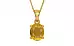 Gold Thailand Yellow Sapphire Pendant Prime Quality (P10)