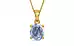 Gold Ceylon Blue Sapphire Pendant Fine Quality (P10)