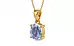 Gold Ceylon Blue Sapphire Pendant Fine Quality (P10)