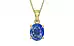 Ashtadhatu Ceylon Blue Sapphire Pendant Limited Quality (P10)