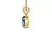 Gold Ceylon Blue Sapphire Pendant Limited Quality (P10)