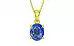 Panchdhatu Ceylon Blue Sapphire Pendant Limited Quality (P10)