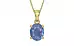 Ashtadhatu Ceylon Blue Sapphire Pendant Prime Quality (P10)