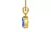 Gold Ceylon Blue Sapphire Pendant Prime Quality (P10)